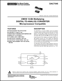 Click here to download DAC7545GLUR Datasheet