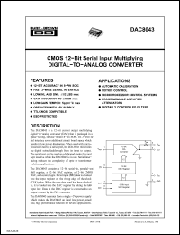Click here to download DAC8043U/2K5 Datasheet
