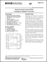 Click here to download DDC114 Datasheet