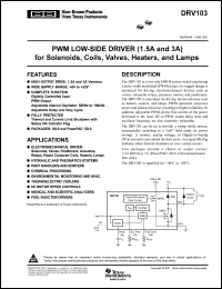 Click here to download DRV103UG4 Datasheet