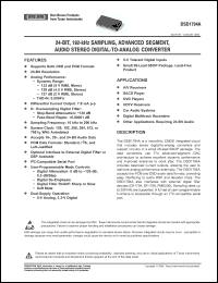 Click here to download DSD1794ADB Datasheet