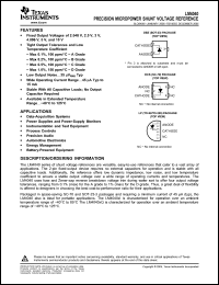Click here to download LM4040A10IDBZR Datasheet