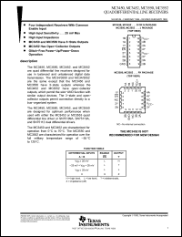 Click here to download MC3450DR Datasheet