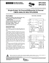 Click here to download MPC507AUG4 Datasheet