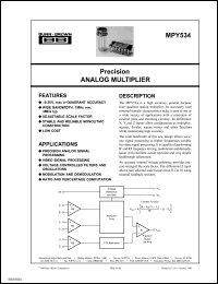 Click here to download MPY534KH2 Datasheet