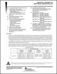 Click here to download MSP430F1101AIRGER Datasheet