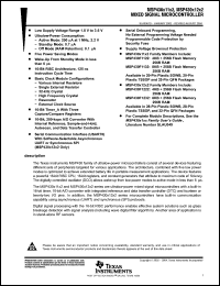 Click here to download MSP430F1132IPWR Datasheet