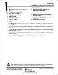 Click here to download ONET2511PARGTTG4 Datasheet