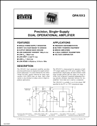 Click here to download OPA1013DN8G4 Datasheet