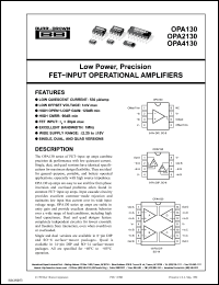 Click here to download OPA2130 Datasheet