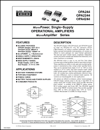 Click here to download OPA2244EA/2K5G4 Datasheet