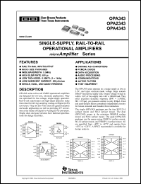 Click here to download OPA4343NA/250G4 Datasheet