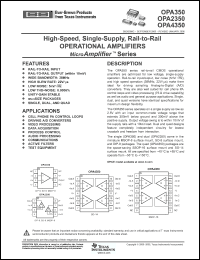 Click here to download OPA4350EA/250G4 Datasheet