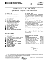 Click here to download OPA357AIDDAG3 Datasheet