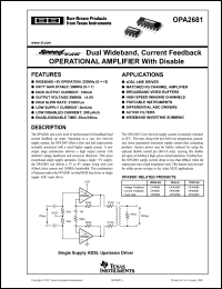 Click here to download OPA2681N-12 Datasheet