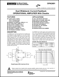 Click here to download OPA2691I-14DG4 Datasheet