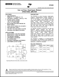 Click here to download OPA2830ID Datasheet