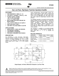 Click here to download OPA2832ID Datasheet