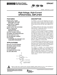 Click here to download OPA547F/500G3 Datasheet