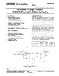 Click here to download OPA690IDBVTG4 Datasheet