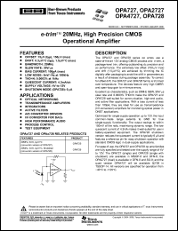 Click here to download OPA727 Datasheet
