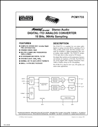 Click here to download PCM1733U/2KG4 Datasheet