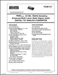 Click here to download PCM1737EG4 Datasheet