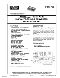 Click here to download PCM1740EG4 Datasheet
