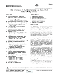 Click here to download PCM4104PFBTG4 Datasheet