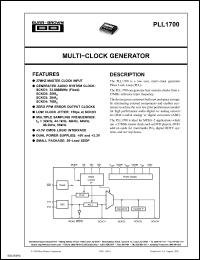 Click here to download PLL1700EG4 Datasheet