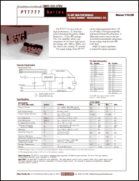 Click here to download PT7777N Datasheet