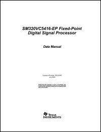 Click here to download SM320VC5416-160-EP Datasheet
