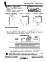 Click here to download SN74AHCT138DE4 Datasheet