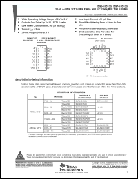 Click here to download SN74HC153PWTE4 Datasheet