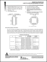 Click here to download SN74HCT138PWTE4 Datasheet