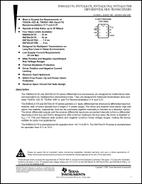 Click here to download SN75ALS176BPE4 Datasheet
