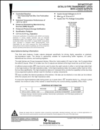 Click here to download SN74ACT373MDWREP Datasheet