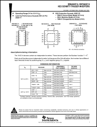 Click here to download SN74AHC14DBRE4 Datasheet