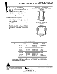 Click here to download SN74AHC158DE4 Datasheet