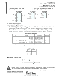 Click here to download 74AHC1G125DCKTE4 Datasheet