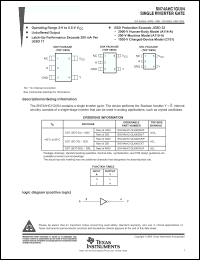 Click here to download 74AHC1GU04DBVRE4 Datasheet