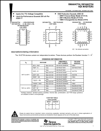Click here to download SN74AHCT04DE4 Datasheet