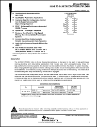 Click here to download SN74AHCT138QPWRQ1 Datasheet