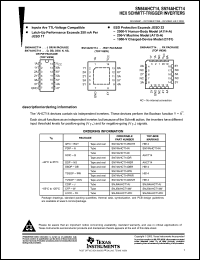 Click here to download SN74AHCT14NE4 Datasheet