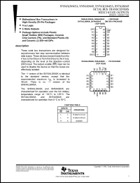 Click here to download SN74ALS645ANE4 Datasheet