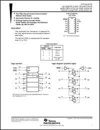 Click here to download SN74ALS758DR Datasheet