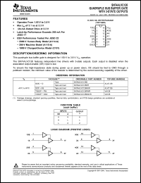 Click here to download SN74ALVC126DE4 Datasheet