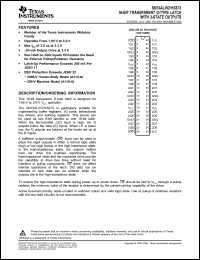 Click here to download SN74ALVCH16373KR Datasheet