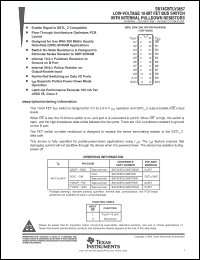 Click here to download SN74CBTLV3857DWE4 Datasheet