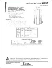 Click here to download SN74GTL2006PW Datasheet
